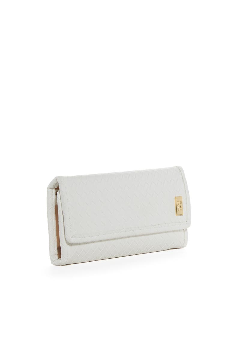 Woven Jewelry Wallet, Alternate, color, White