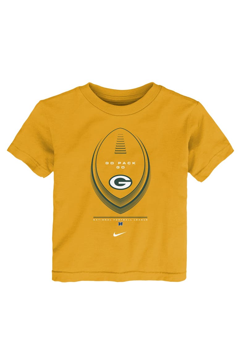 Toddler Nike  Gold Green Bay Packers Icon Legend T-Shirt, Alternate, color, Gold