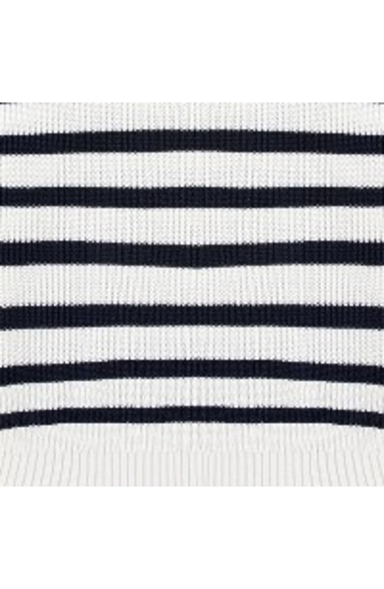 Walker & Hunt Huxley Striped Quarter Zip Sweater, Alternate, color, Off-White