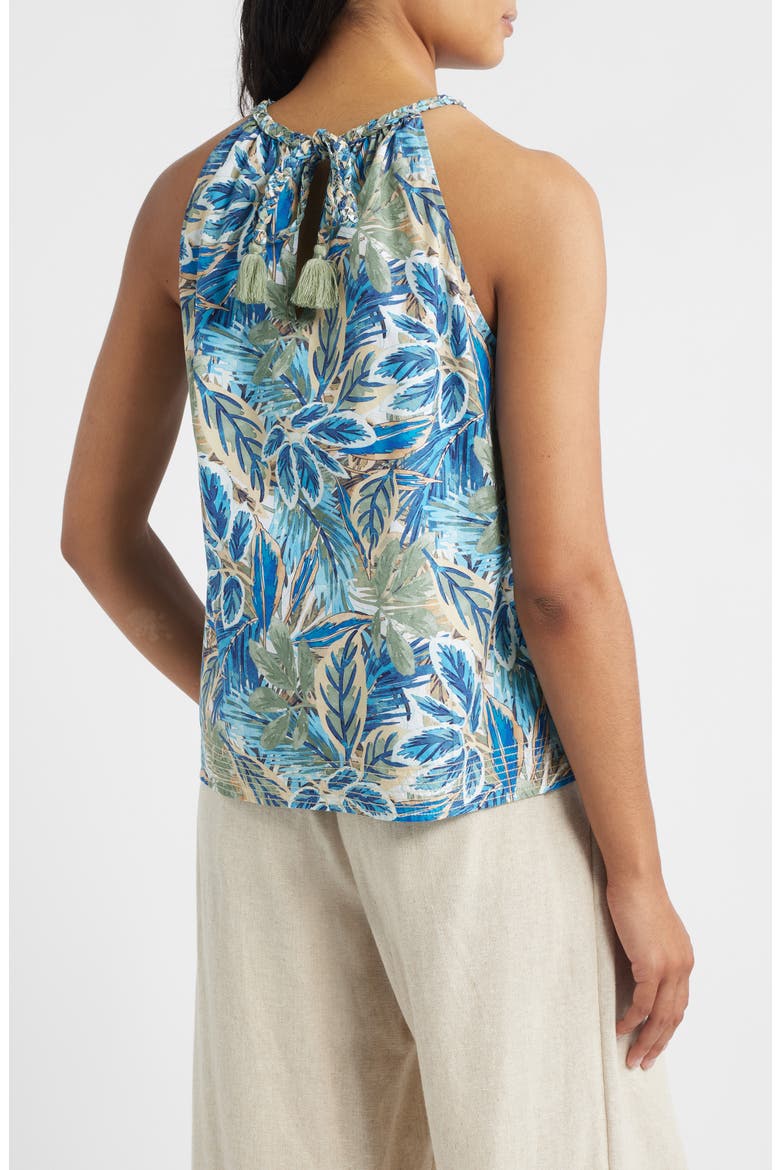Frond Grove Cotton Poplin Top, Alternate, color, CROISSANT