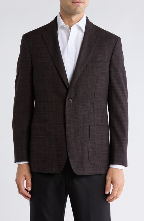 Textured Two-Button Sport Coat