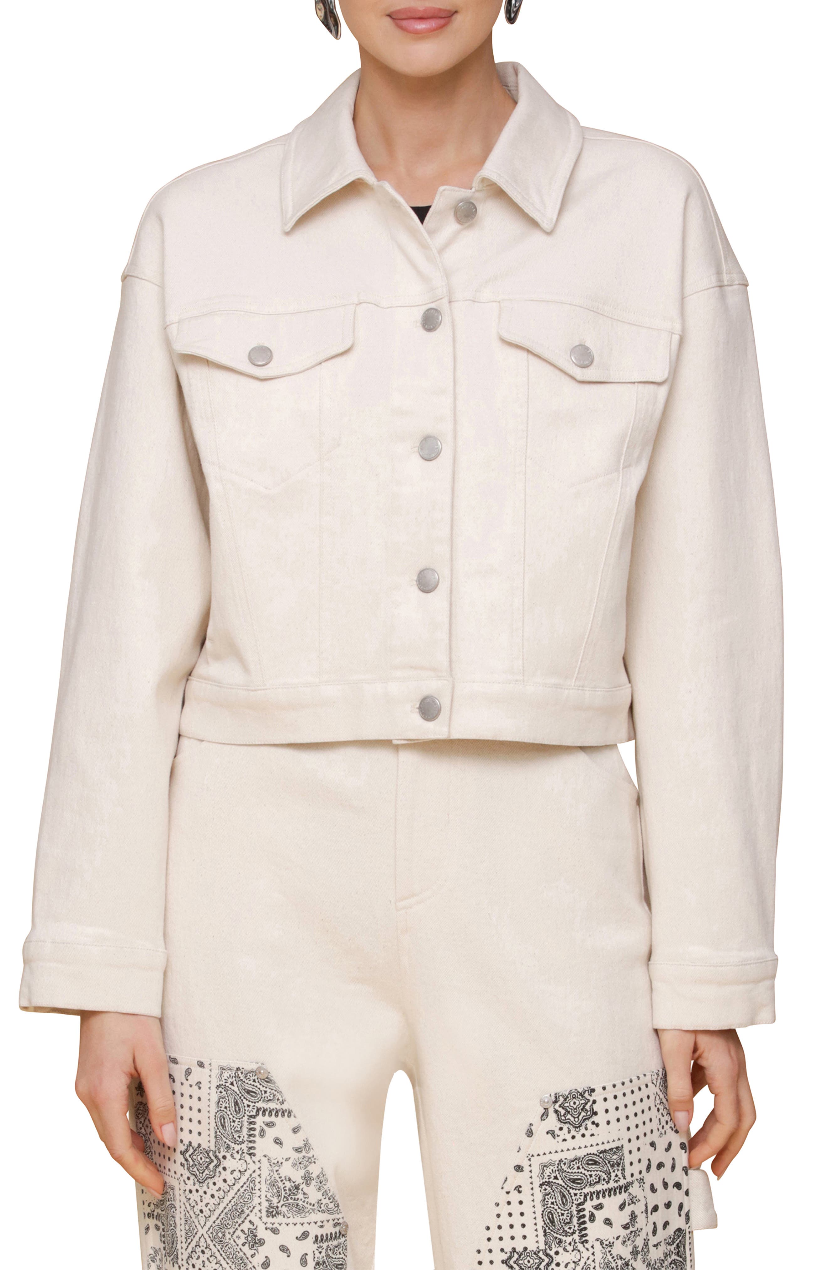 Avec Les Filles Heart Inset Trucker Jacket