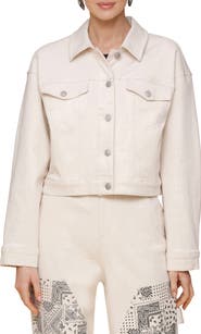 Avec Les Filles Heart Inset Trucker Jacket