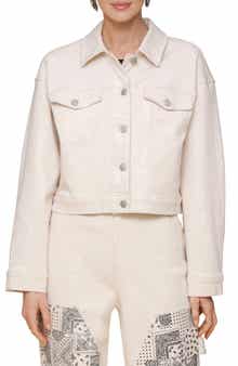 Avec Les Filles Heart Inset Trucker Jacket