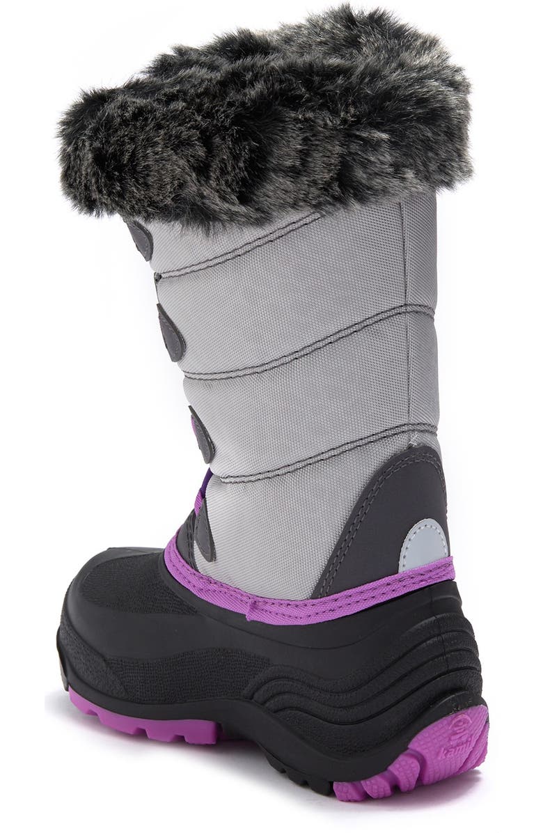 Kamik SnowGypsy3 Waterproof Faux Fur Trim Boot, Alternate, color,