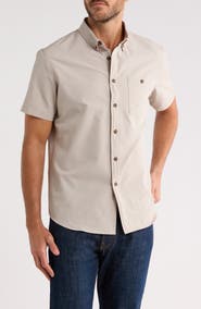 Union Seersucker Short Sleeve Button-Down Shirt