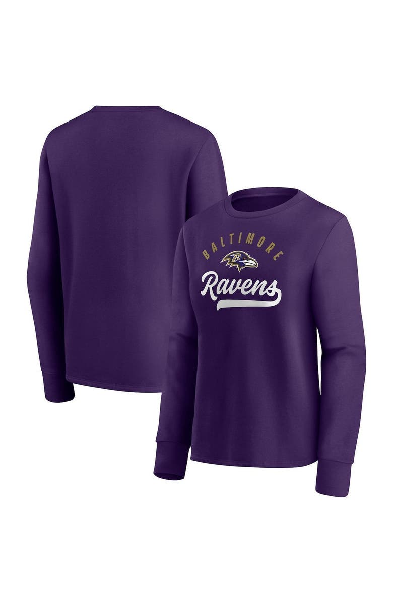 FANATICS Women's Fanatics Branded Purple Baltimore Ravens Ultimate Style Pullover Sweatshirt, Main, color, 