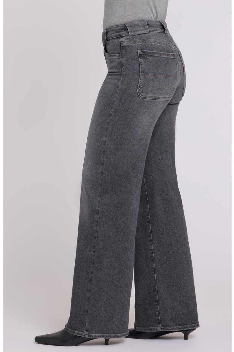 Teresa Front Seam Wide Leg Jeans, Alternate, color, BALSAM
