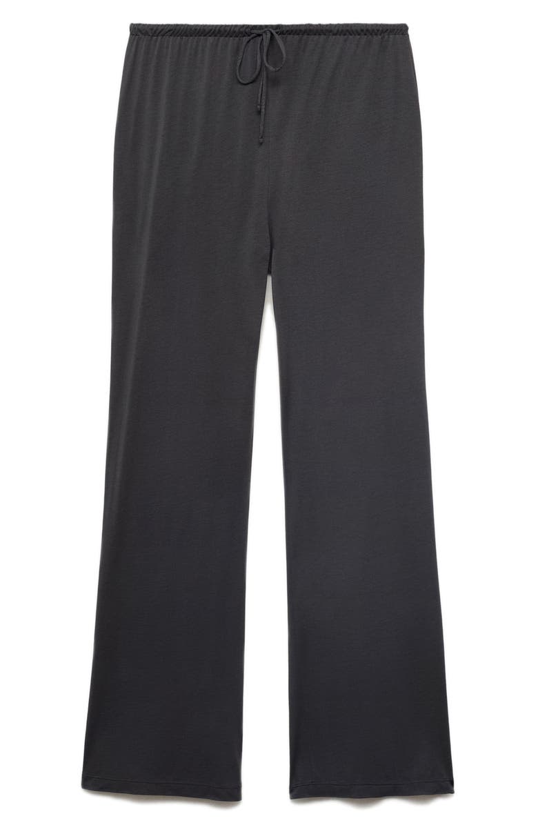 MANGO Micromodal Pajama Pants, Main, color, Charcoal