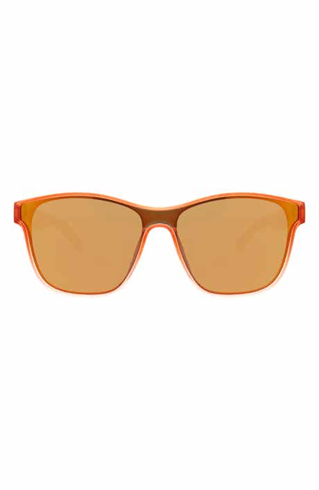 Hurley 50mm Square Shield Polarized Sunglasses