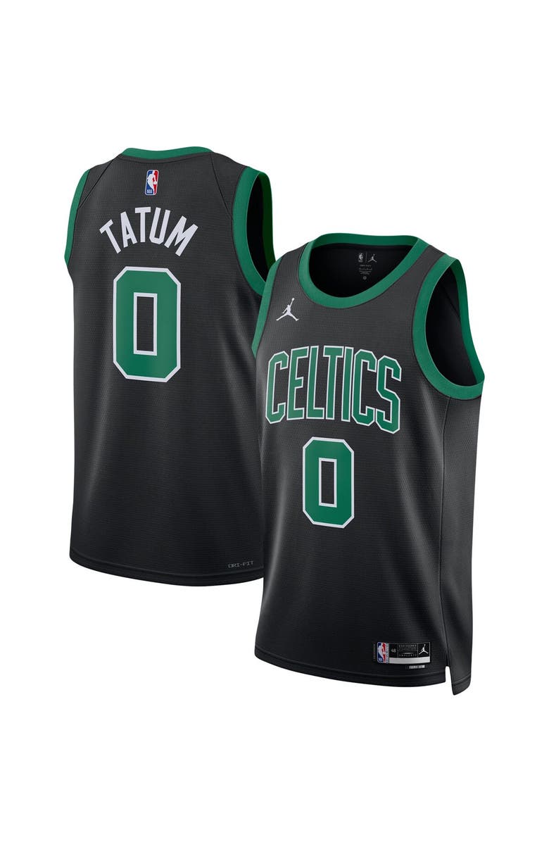 Jordan Brand Unisex Jordan Brand Jayson Tatum Black Boston Celtics Swingman Jersey - Statement Edition, Main, color, Black