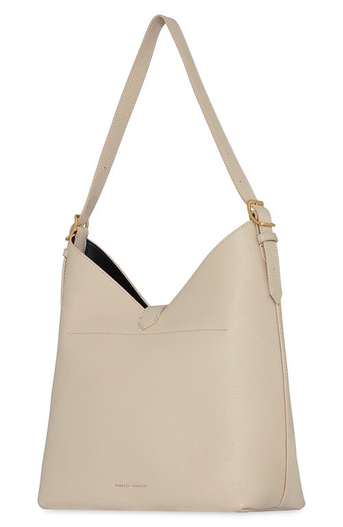 Rebecca Minkoff Mini Megan Leather Hobo Bag In Gray