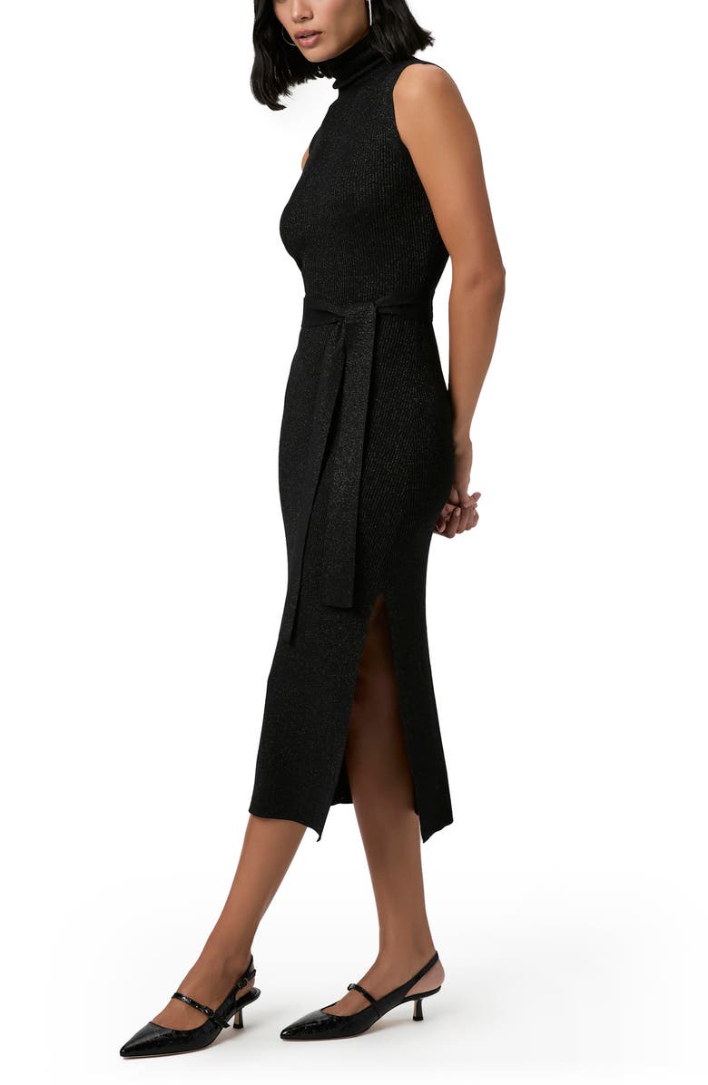 PAIGE Zoelle Glitter Knit Sweater Dress, Alternate, color, Black Sparkle