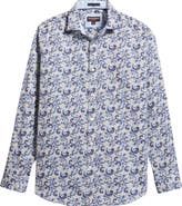 Johnston & Murphy Logan Print Button-Up Shirt