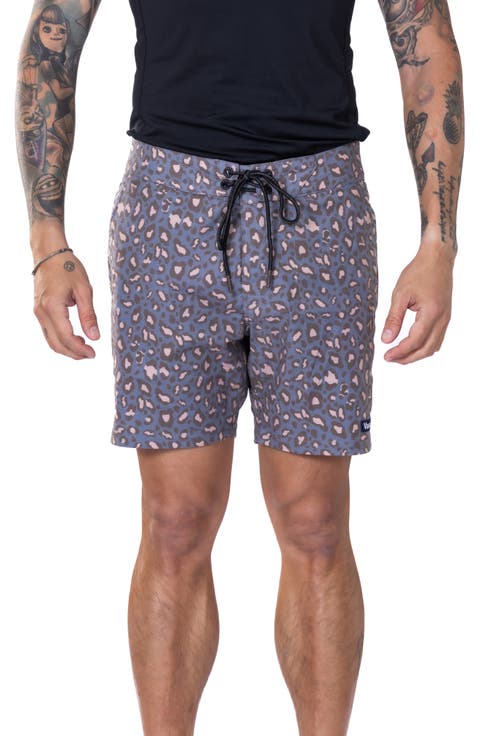 Leopard Print II Stretch Board Shorts