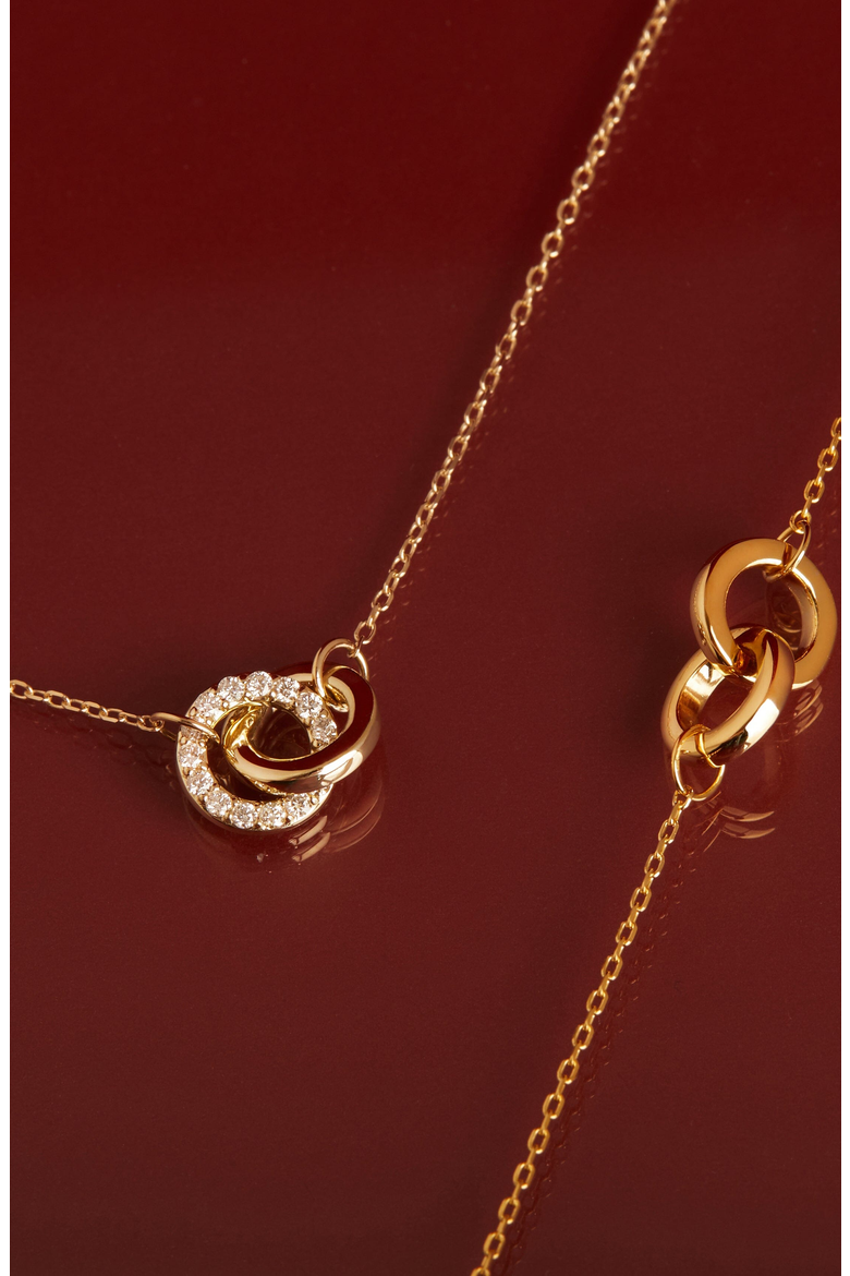 Diamond Connection Necklace, Alternate, color, 14k Yellow Gold