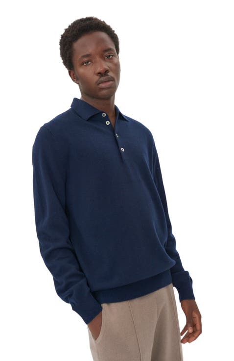 Essential Cashmere Polo Sweater