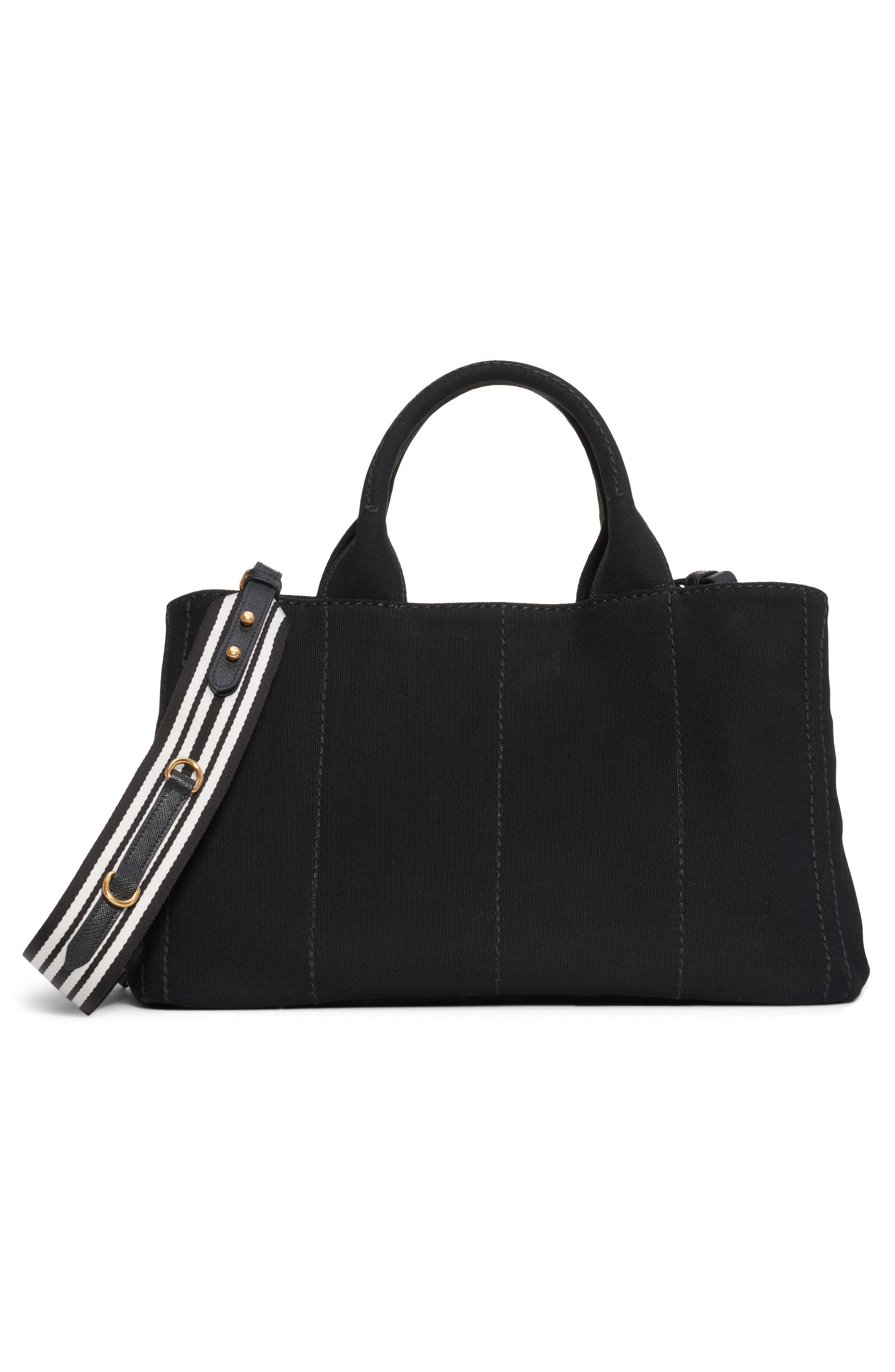 Prada Medium Canapa Canvas Tote, Alternate, color, 