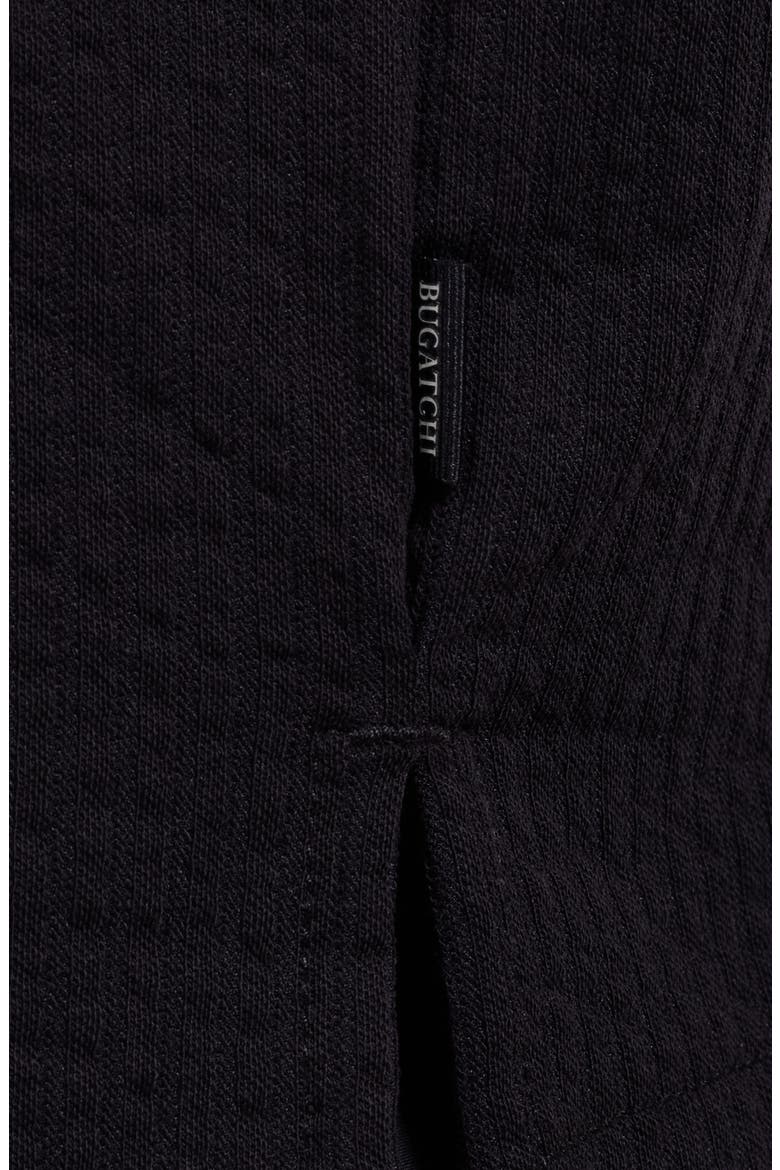 Seersucker Camp Shirt, Alternate, color, BLACK