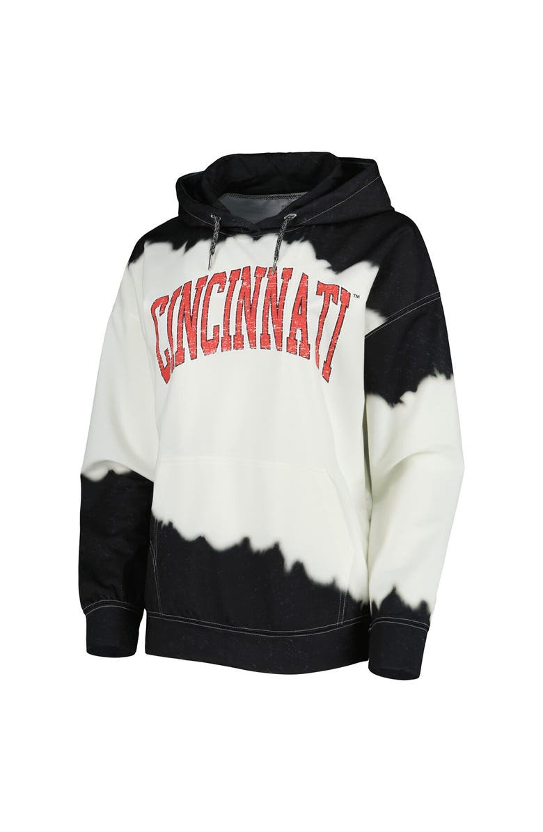 GAMEDAY COUTURE Women's Gameday Couture White/Black Cincinnati Bearcats For the Fun Double Dip-Dyed Pullover Hoodie, Alternate, color, White