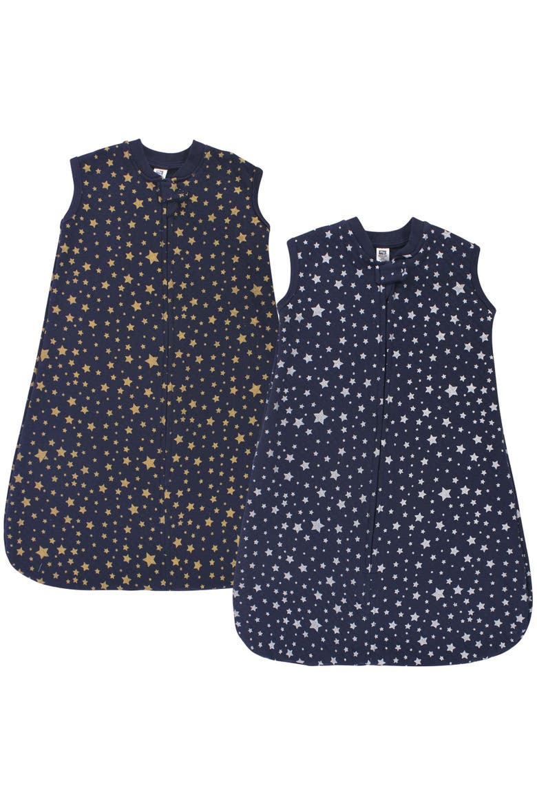 Premium Quilted Sleeveless Sleeping Bag and Wearable Blanket, Main, color, Metallic Stars