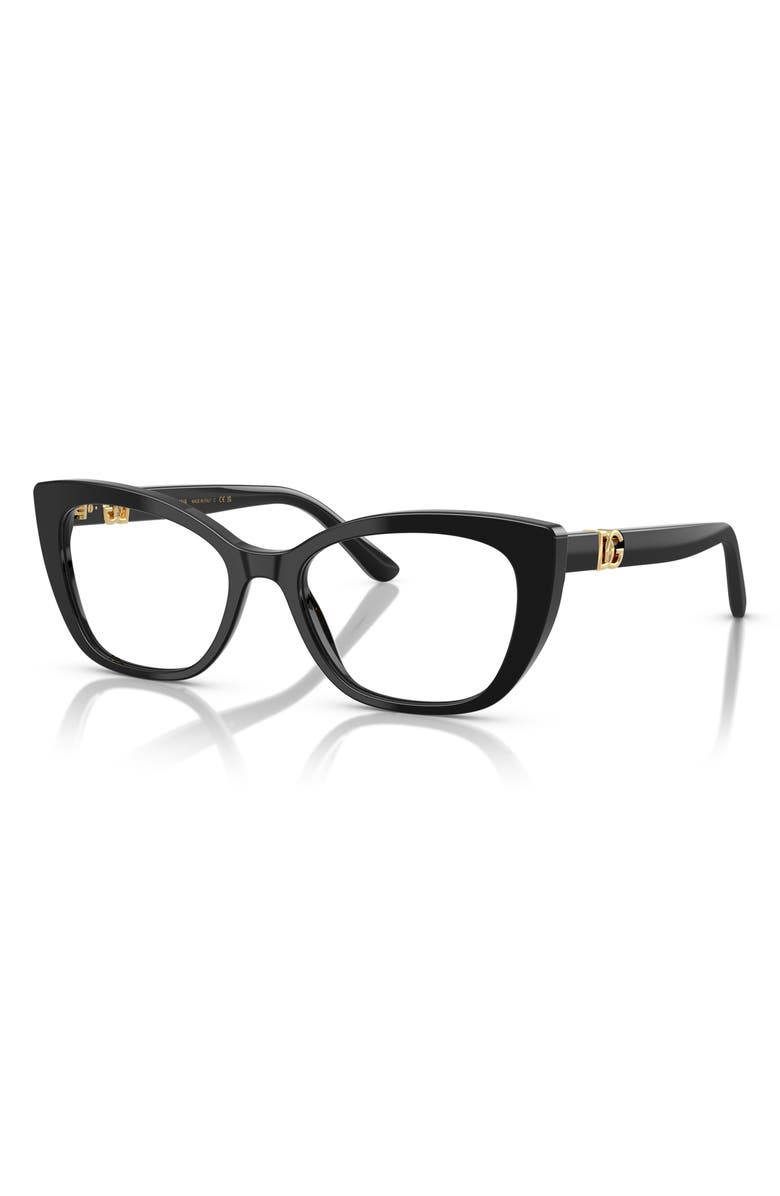 Dolce&Gabbana 54mm Cat Eye Optical Glasses, Alternate, color,