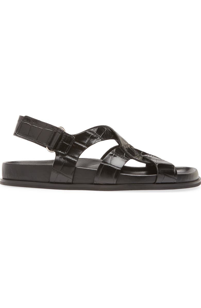 TOTEME The Chunky Croc Embossed Sandal, Alternate, color,