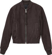 AllSaints Orten Suede Bomber Jacket