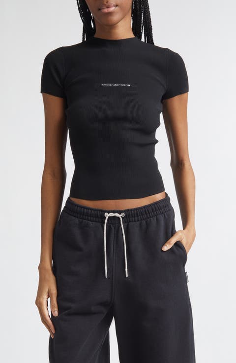 Jacquard Logo Rib Sweater