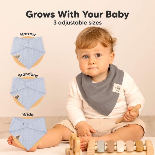 KEABABIES KEABABIES 8-PACK LUMI MUSLIN BANDANA BIBS
