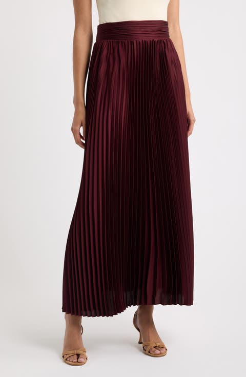 Ayla Pleated Maxi Skirt