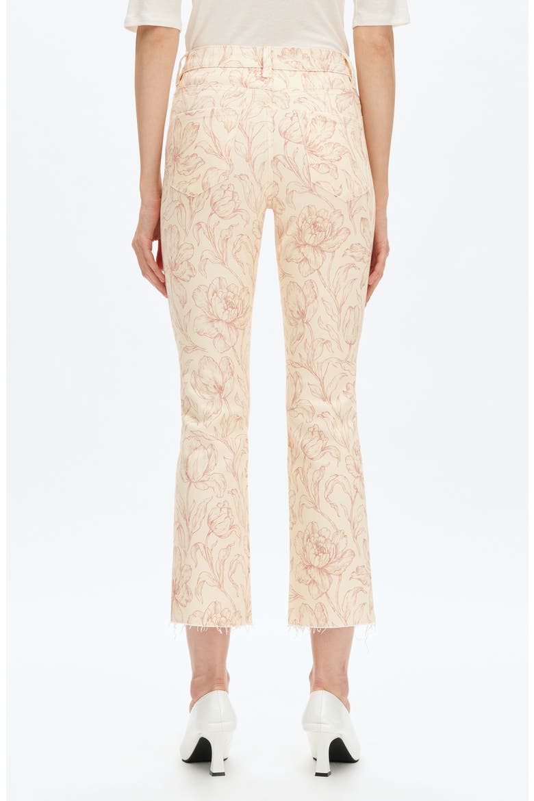 Dublin Floral High Waist Straight Leg Jeans, Alternate, color, BLUSHED SHADOWS