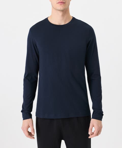 Organic Cotton Men's Softspun Essential Crewneck Long Sleeve Tee