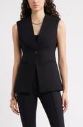 Nordstrom Textured One-Button Vest
