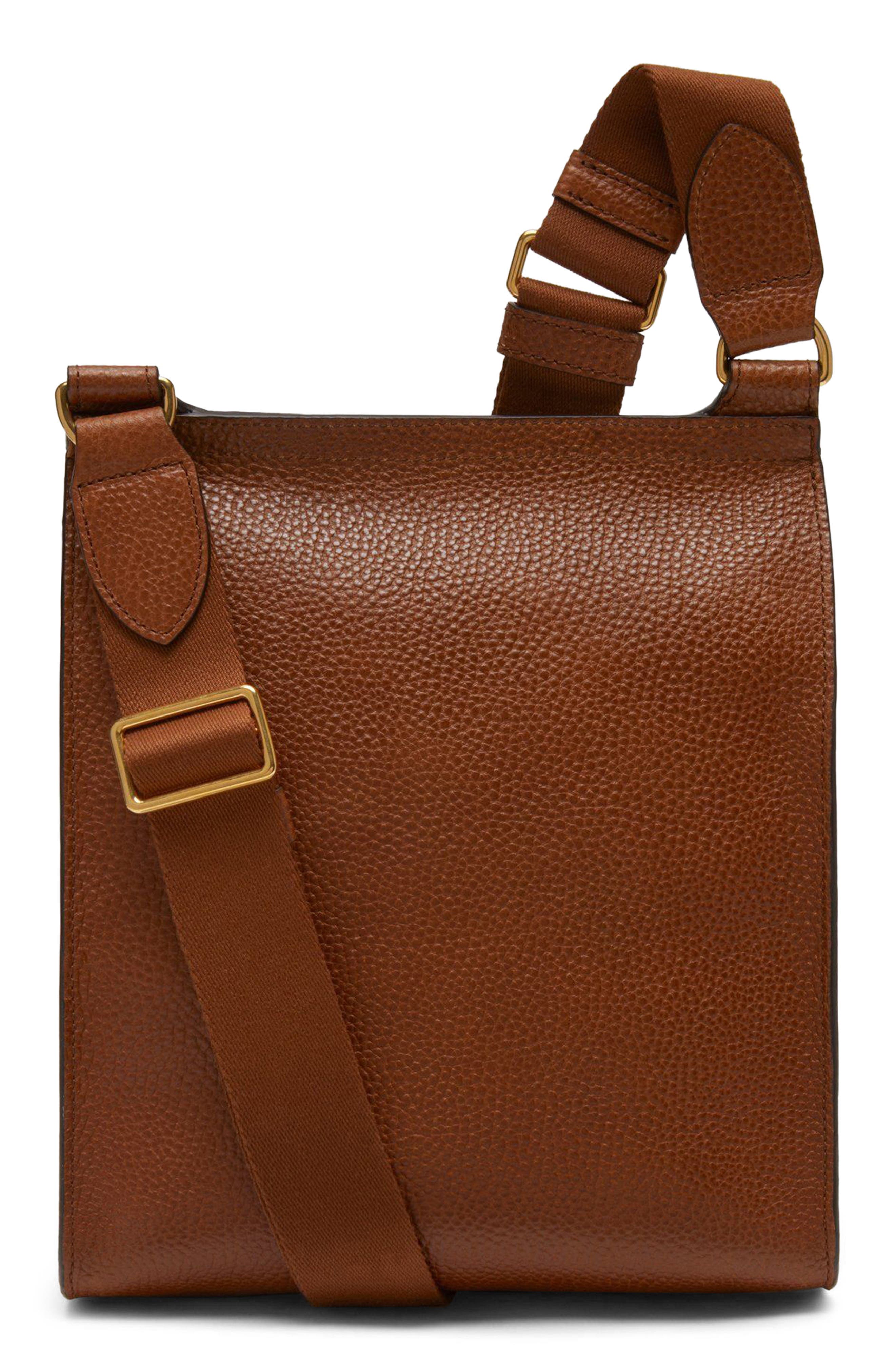 Mulberry Antony Leather Crossbody Bag, Alternate, color, Oak