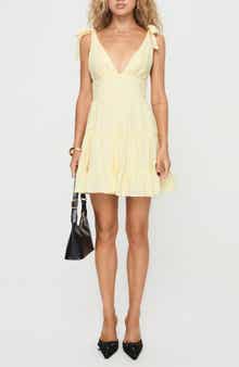 Princess Polly Galvis Floral Eyelet Cotton Minidress