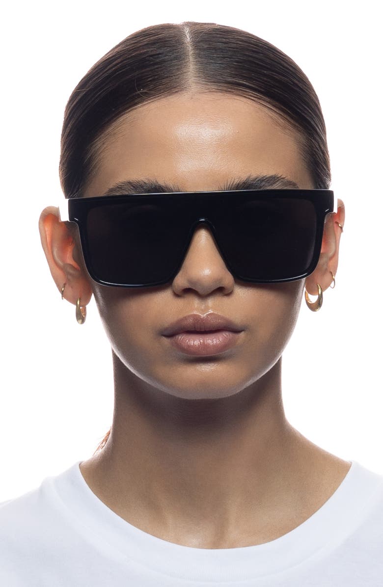 AIRE Ara 142mm Shield Sunglasses, Alternate, color, Shiny Black