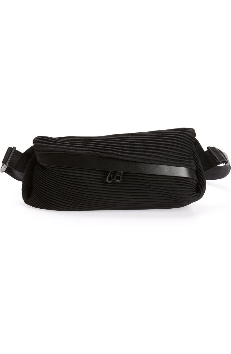 Pleats Please Issey Miyake Bias Pleated Belt Bag, Main, color,