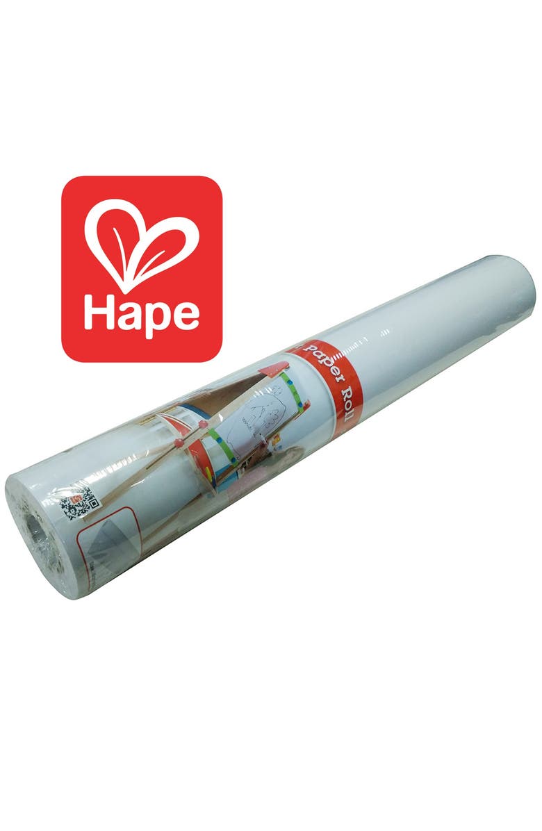 Hape Art Paper Roll 60 foot Refill, 15 Inch Wide, Alternate, color, White