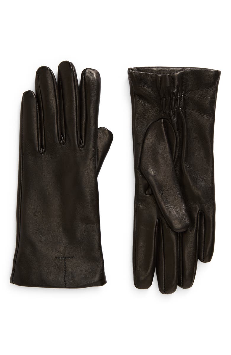 TOTEME Lambskin Leather Gloves, Main, color, 