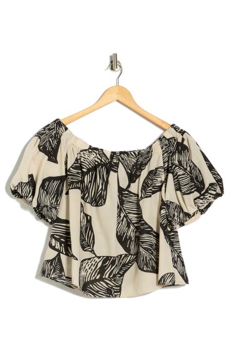 Off the Shoulder Puff Sleeve Top
