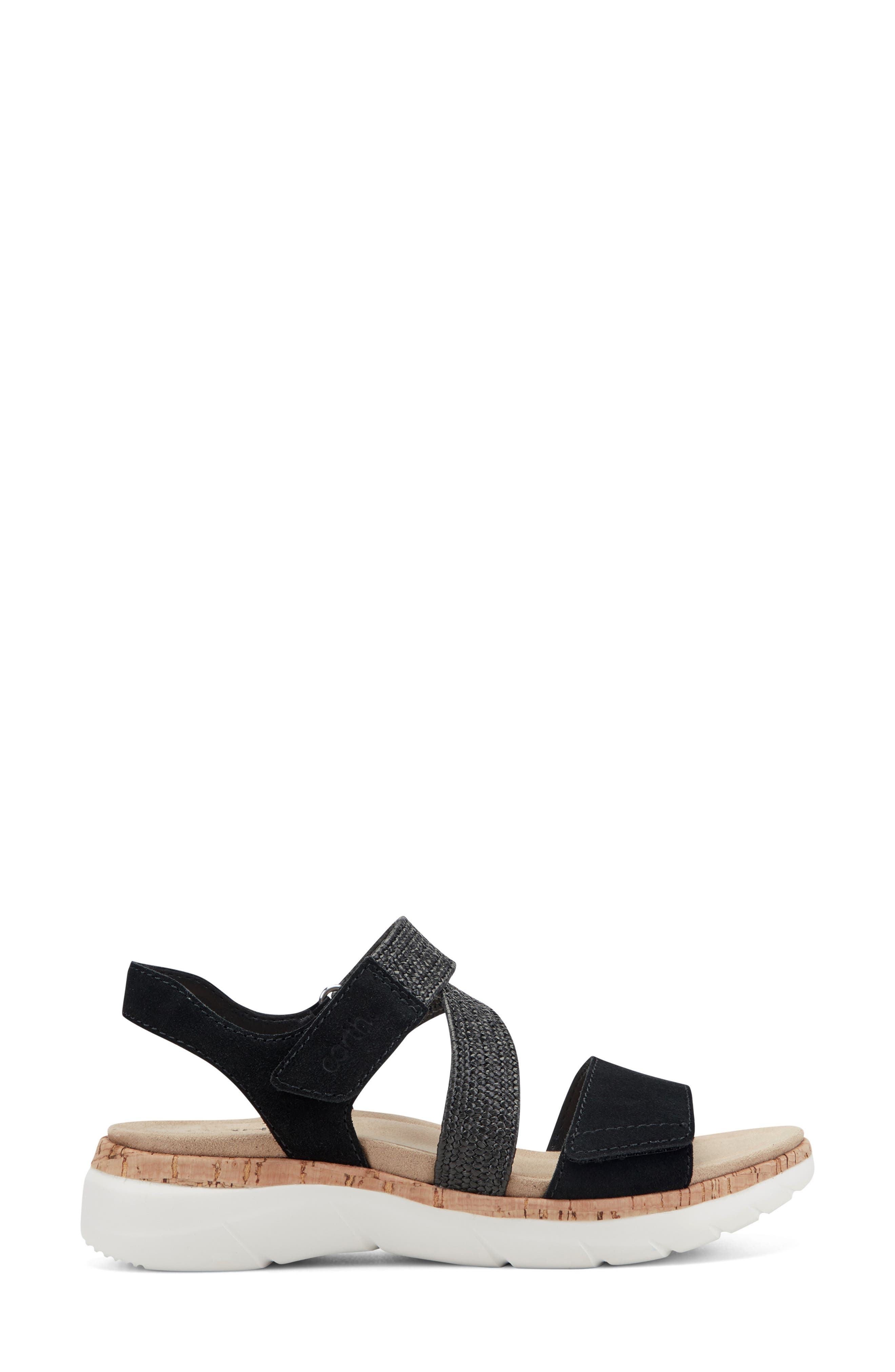 Earth<sup>®</sup> Reston Ankle Strap Platform Sandal, Alternate, color, Black