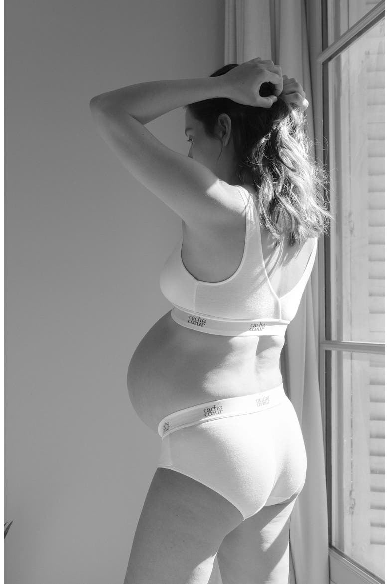 Life Maternity Shorts, Alternate, color, WHITE