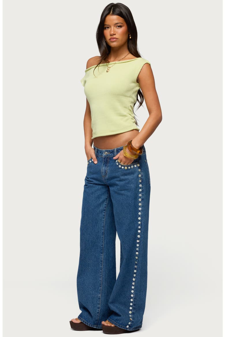 Lauria One-Shoulder Sweater, Alternate, color, GREEN