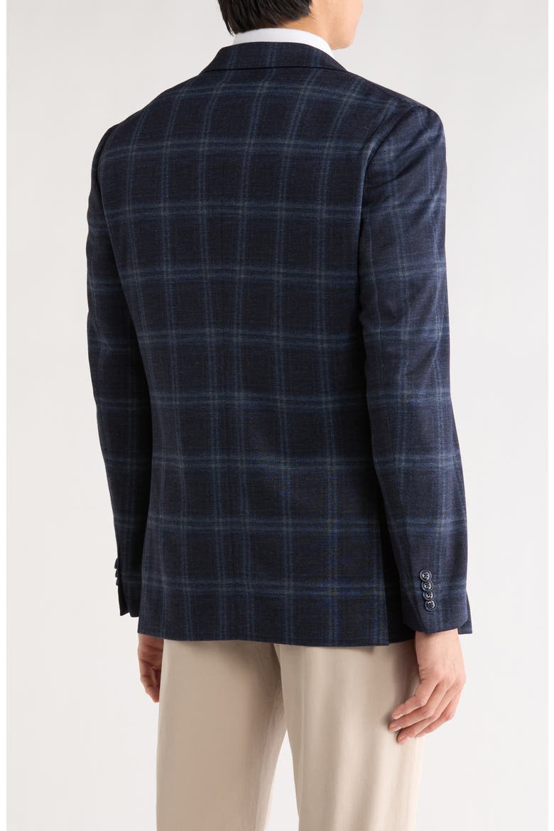 Blue Plaid Notch Lapel Sport Coat, Alternate, color, BLUE
