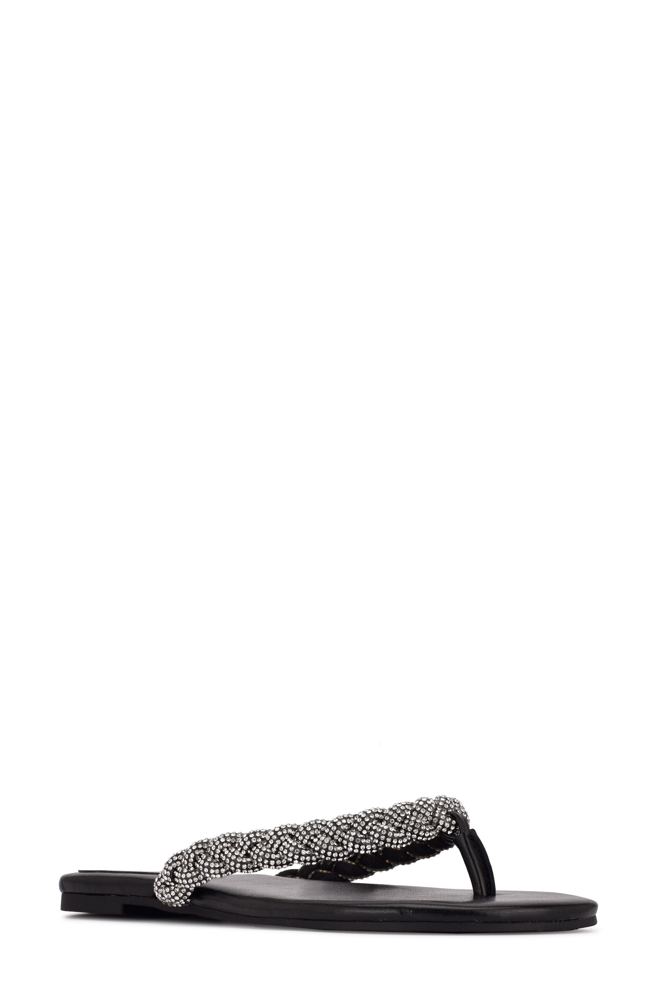 Nine West Tinee Embellished Flip Flop, Main, color, 