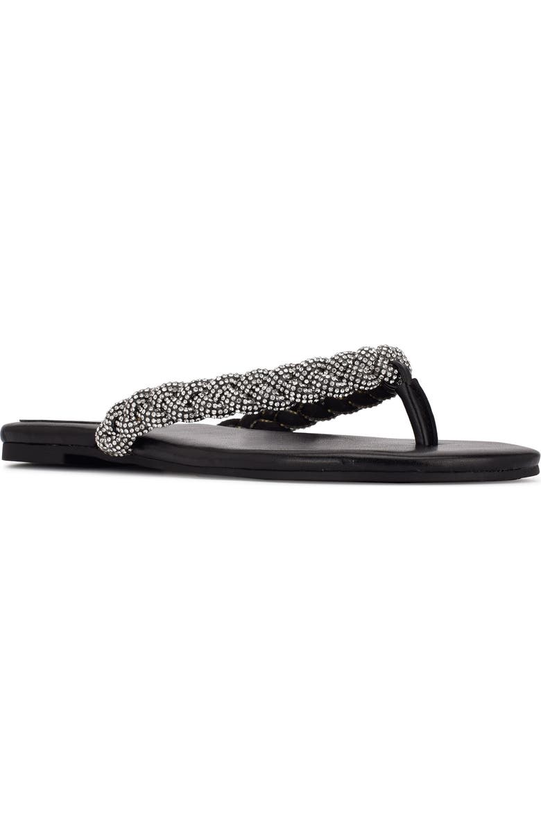 Nine West Tinee Embellished Flip Flop, Main, color,