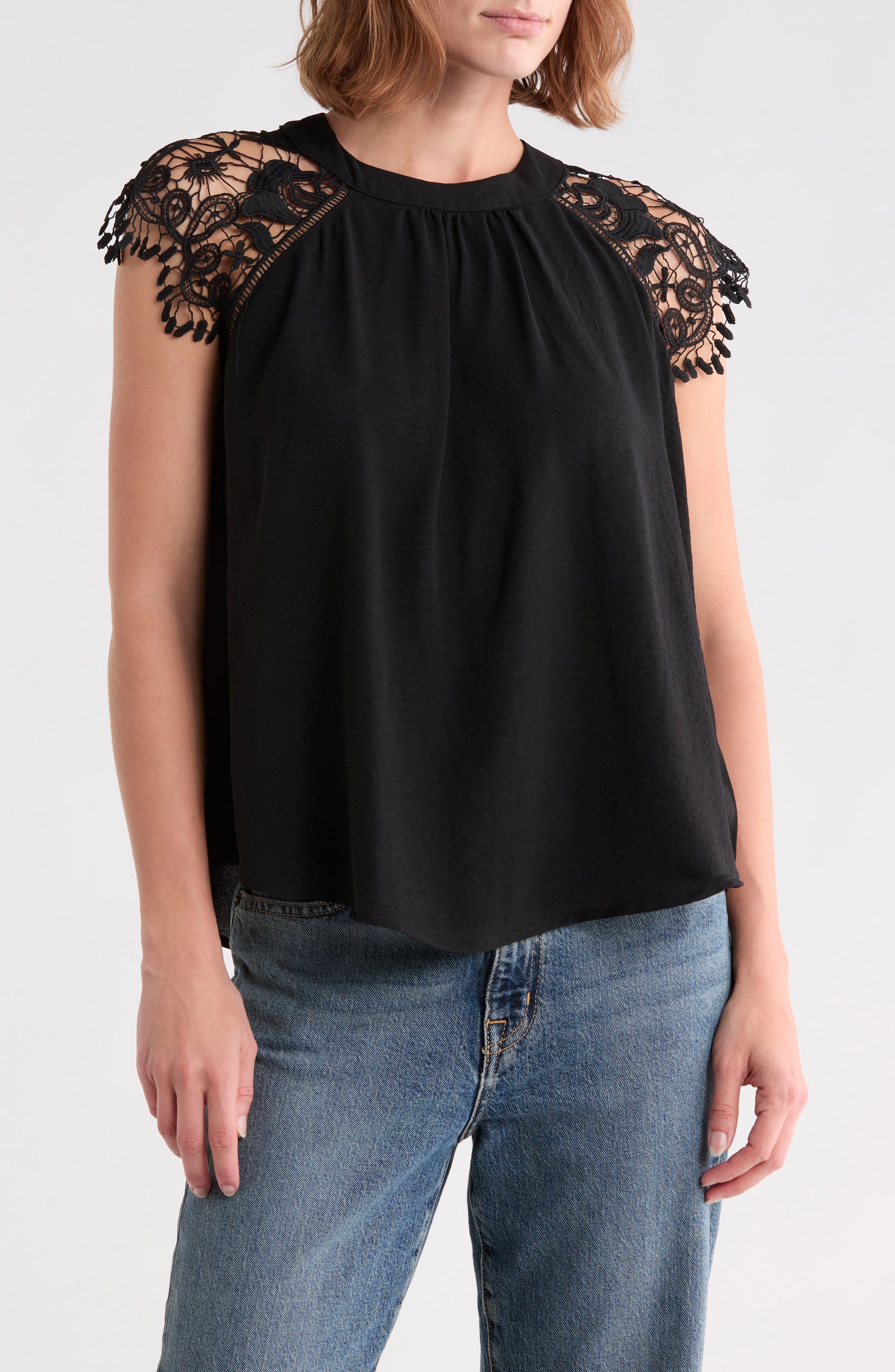 Crochet Cap Sleeve Top