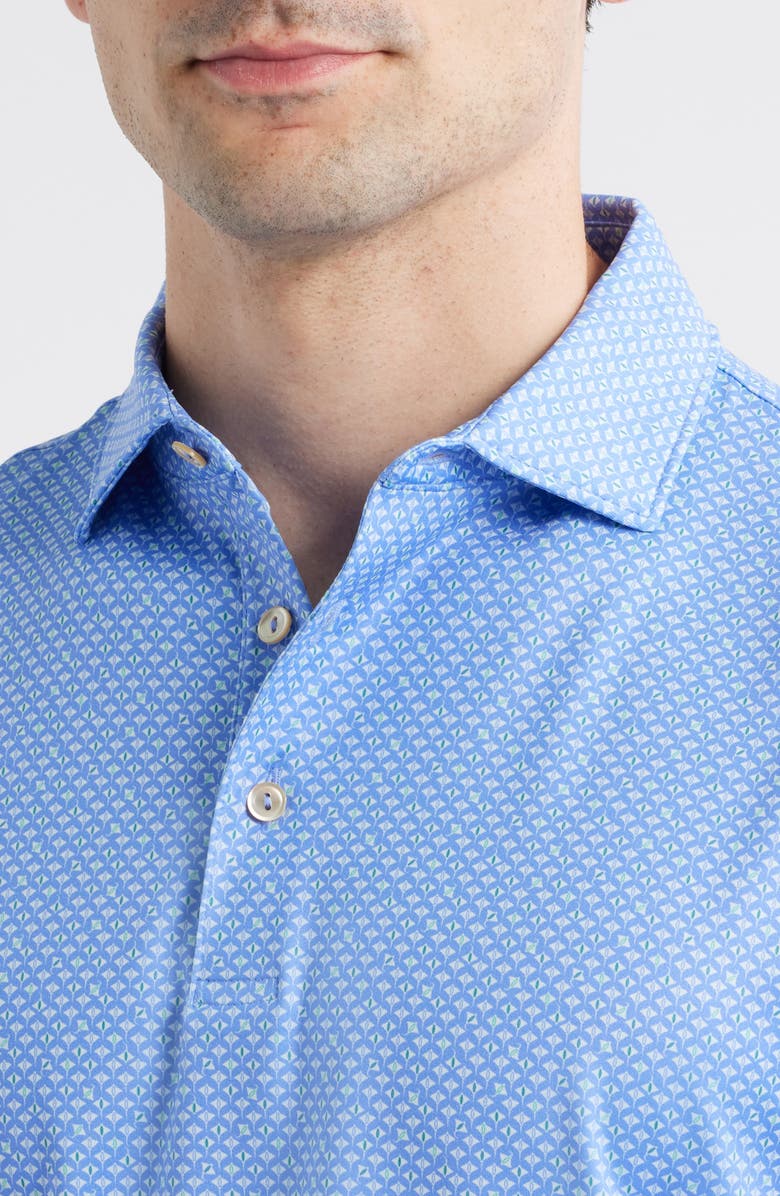 Peter Millar Oceana Rays Performance Jersey Polo, Alternate, color, Seaside Blue