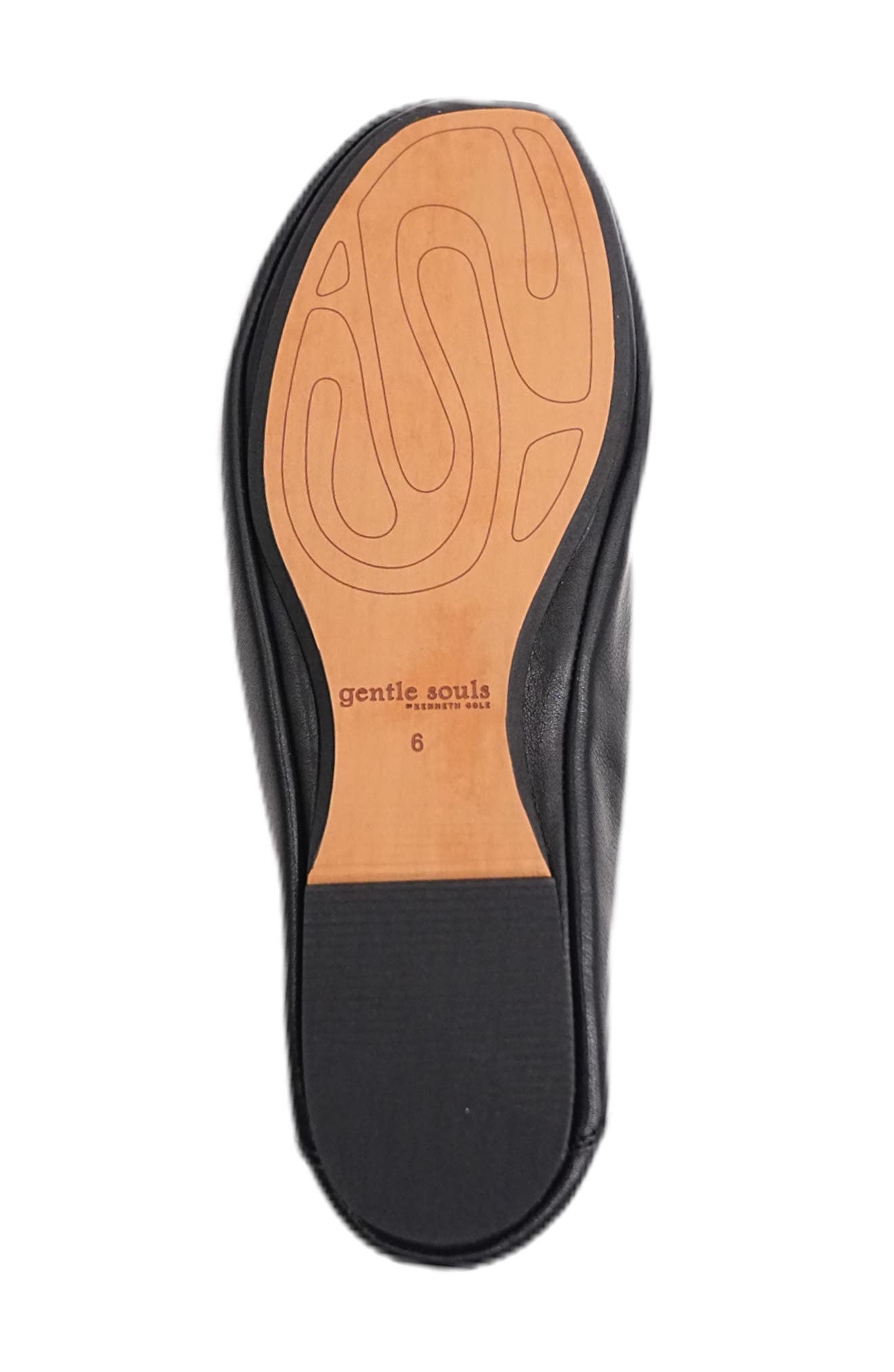 Indie Skimmer Flat, Alternate, color, BLACK LEATHER